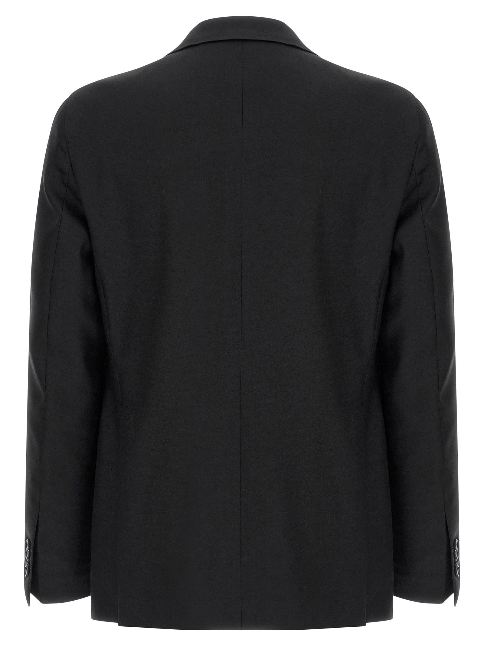 Black Virgin Wool Two-Piece Suit