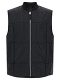 Black Nylon Sleeveless Jacket