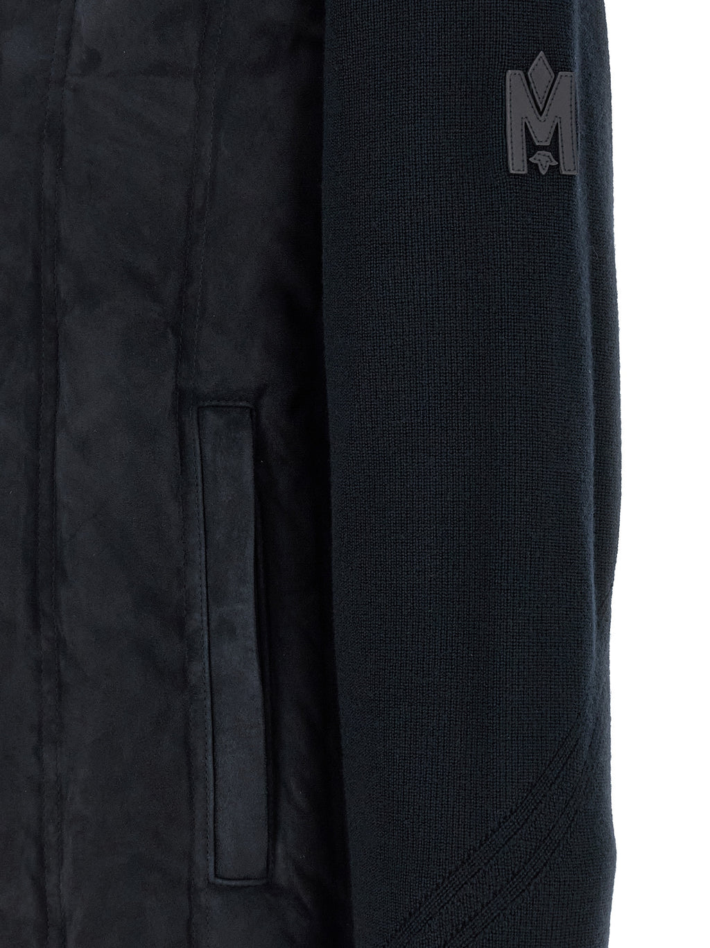 Blue Virgin Wool Full-Length Jacket