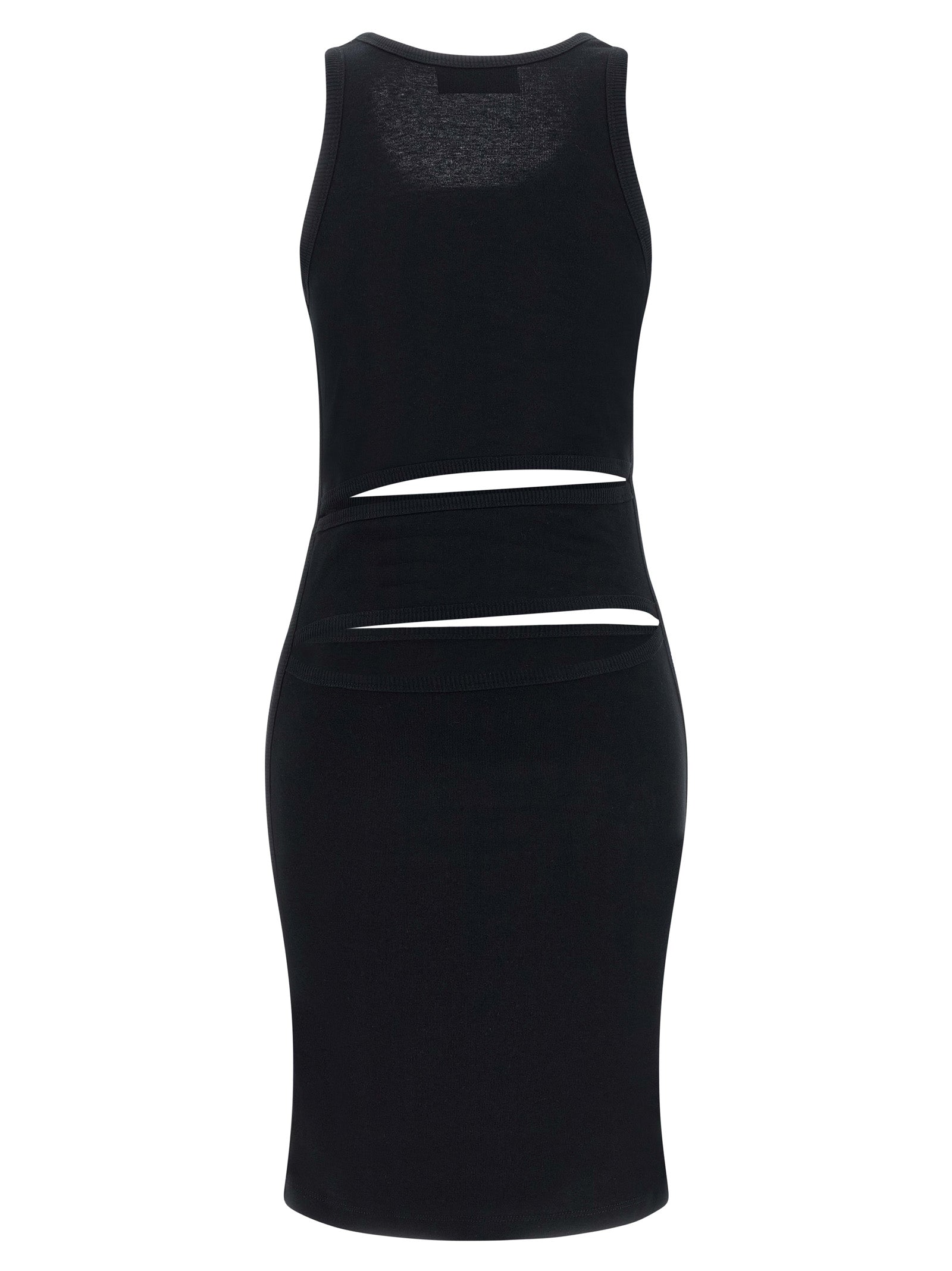 Black Organic Cotton Short Dress