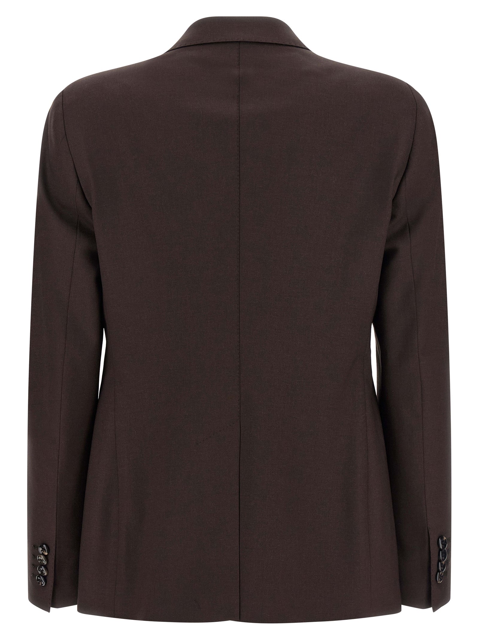 Brown Virgin Wool Blazer