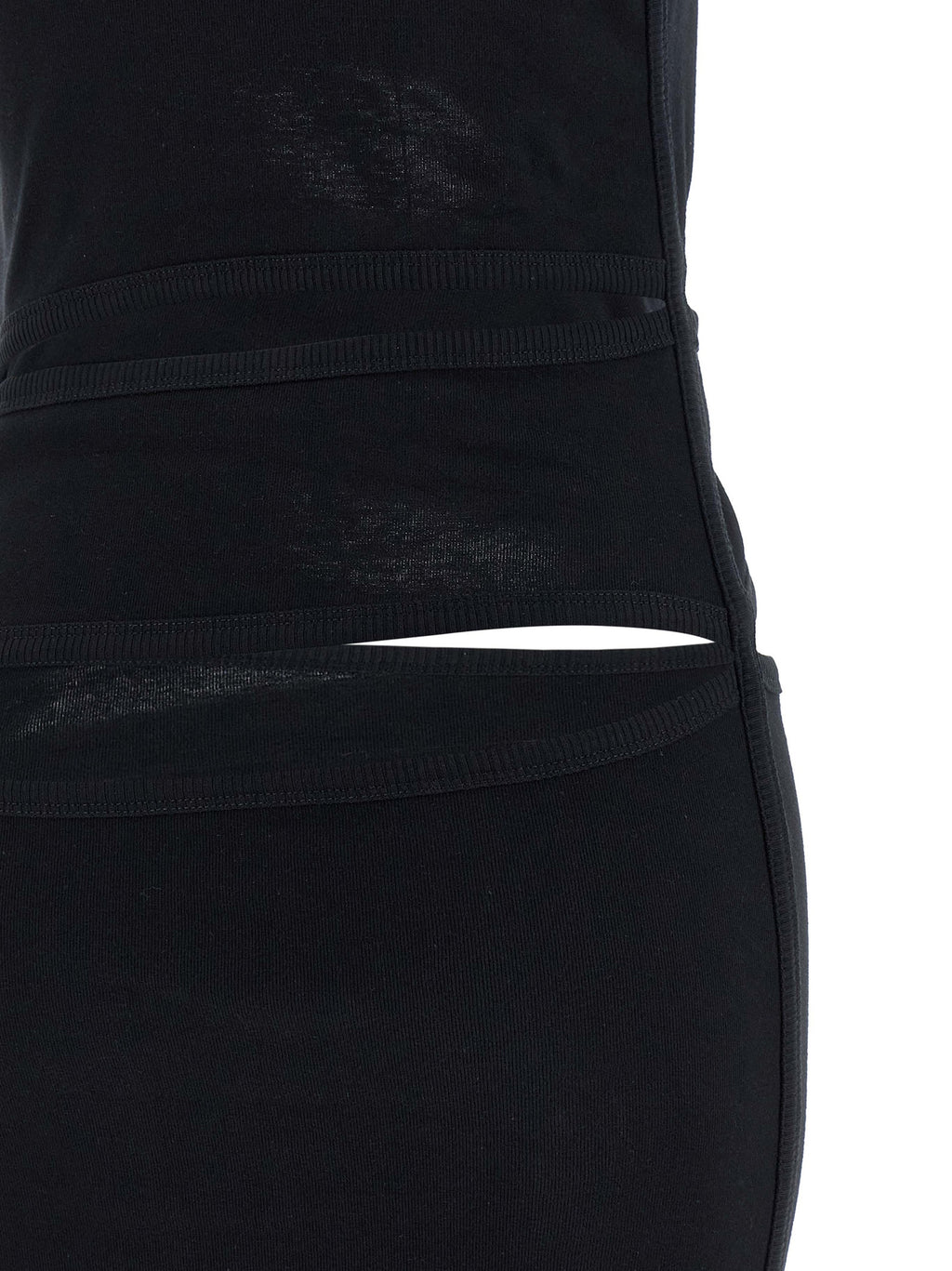 Black Organic Cotton Short Dress