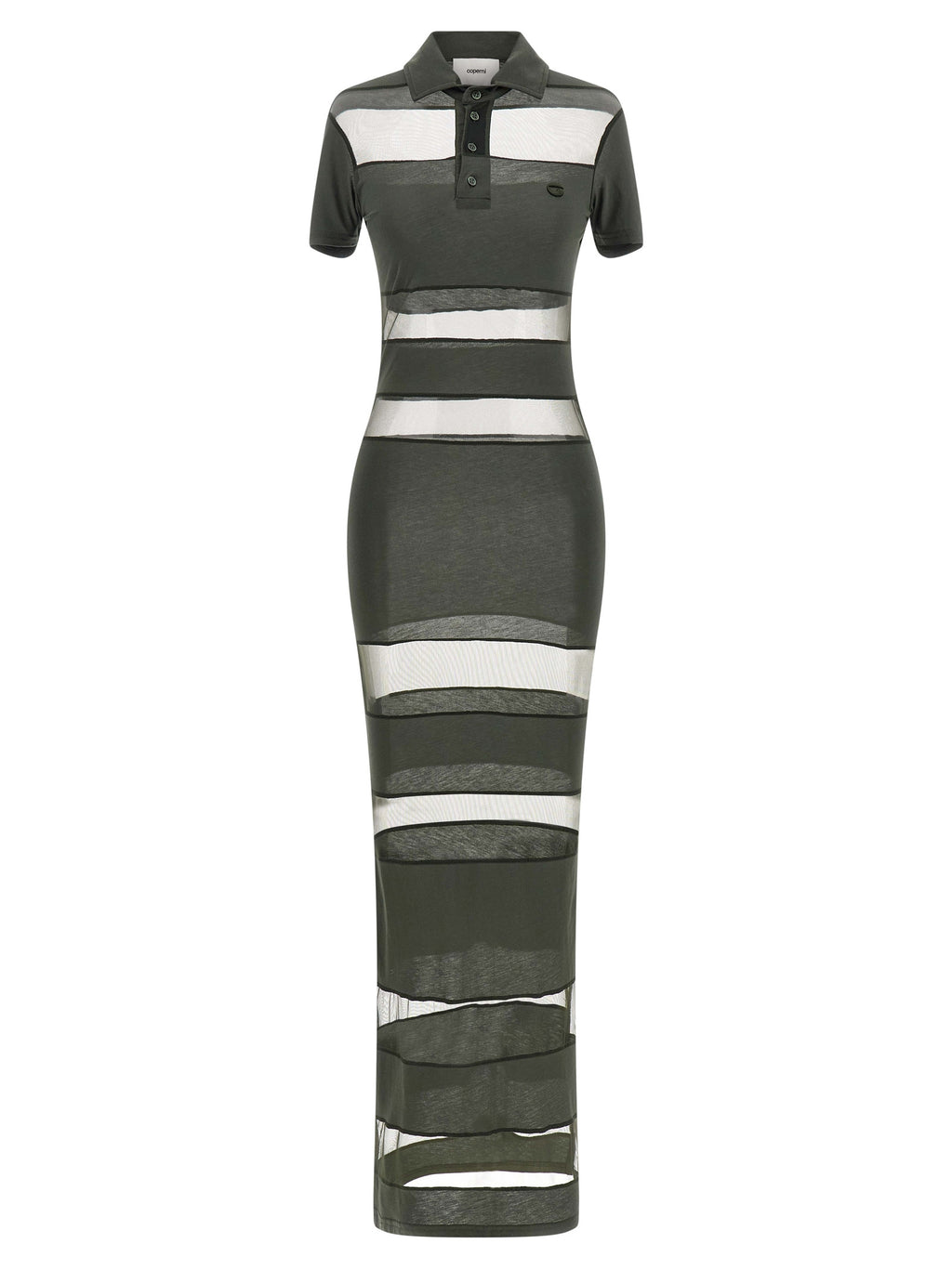 Bicolor Cotton Long Dress