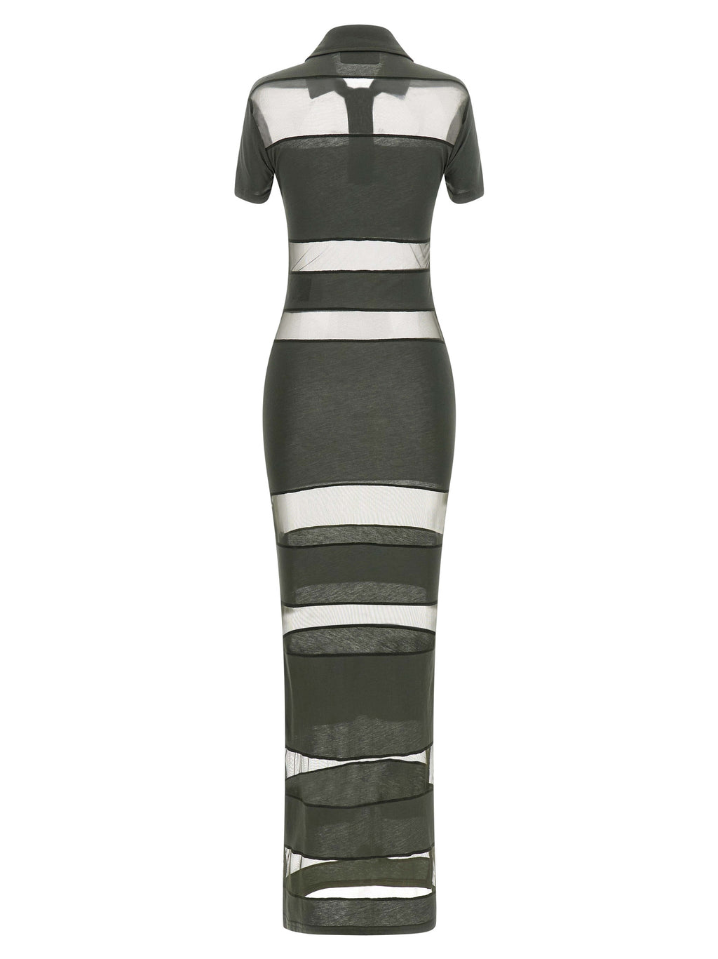 Bicolor Cotton Long Dress