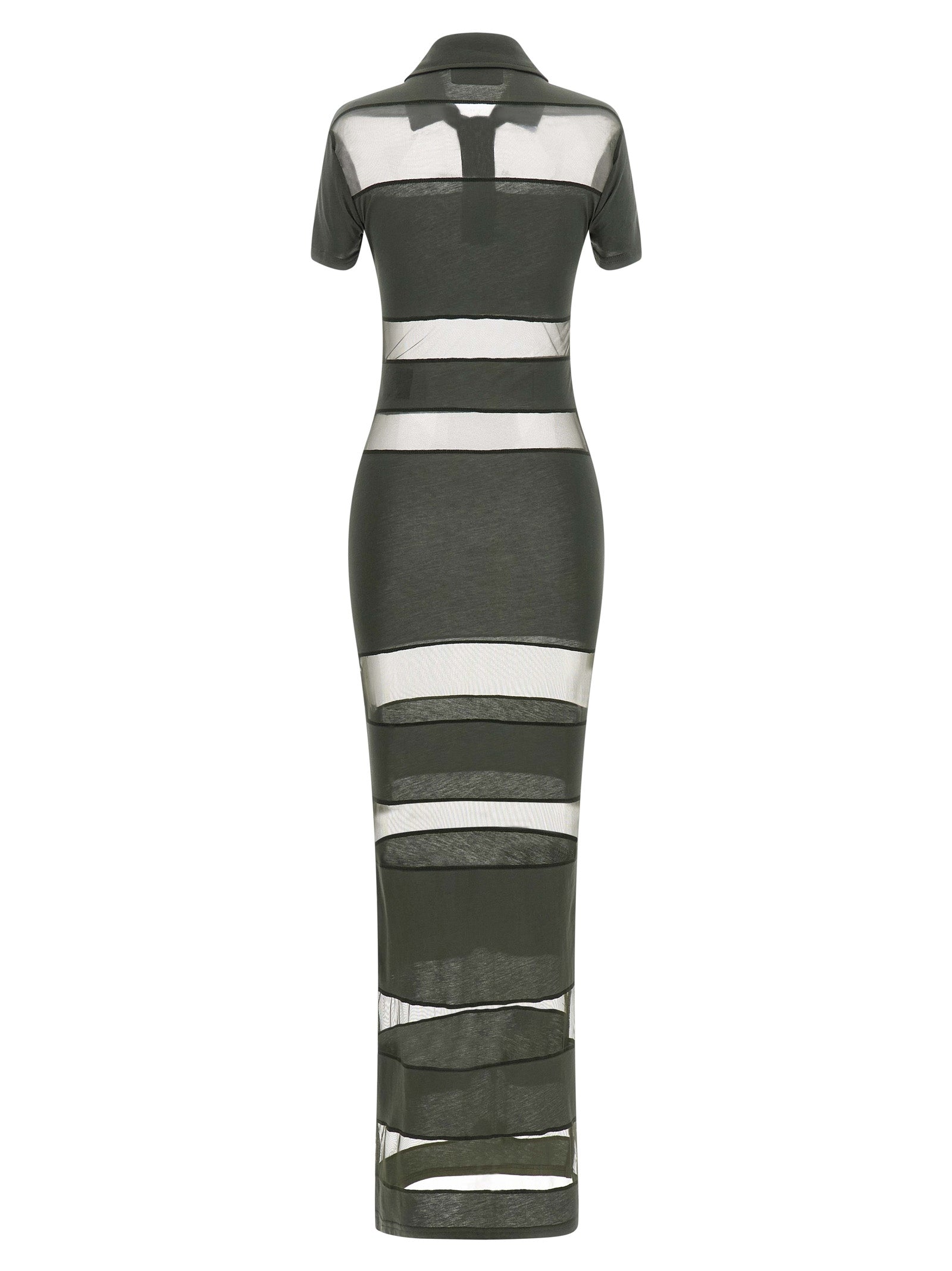Bicolor Cotton Long Dress