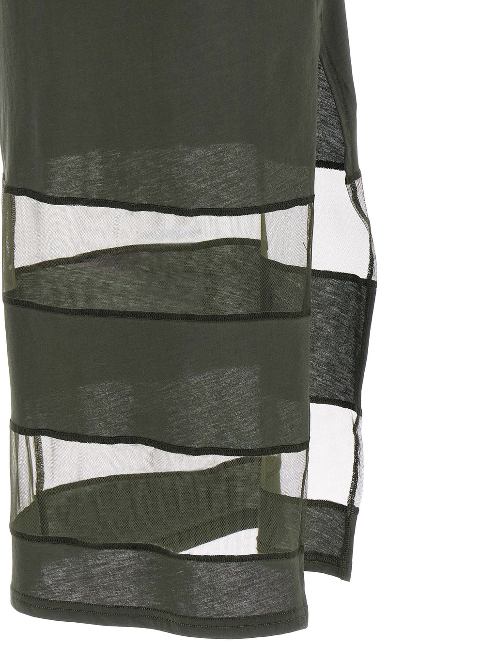 Bicolor Cotton Long Dress