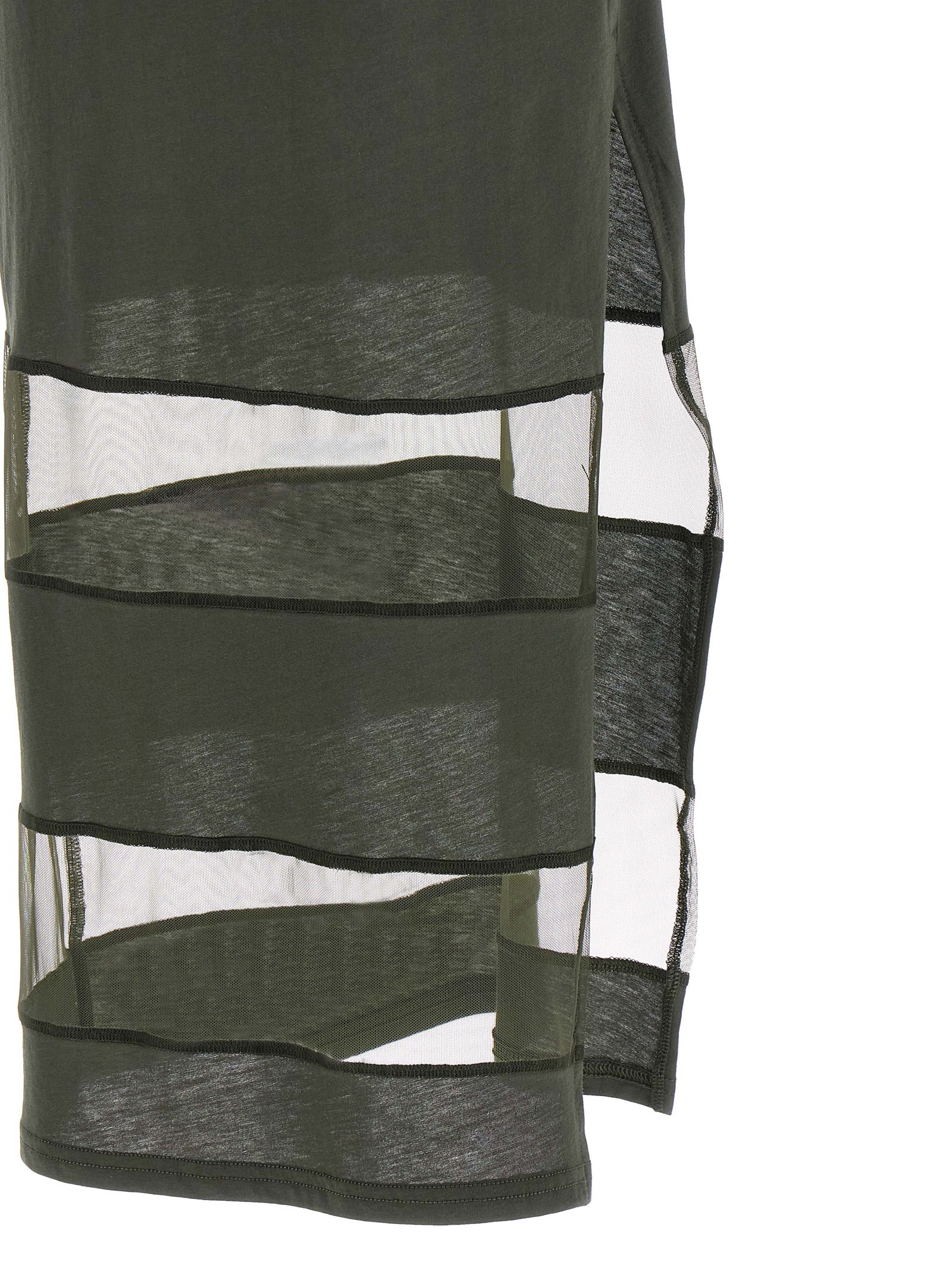 Bicolor Cotton Long Dress