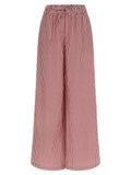 Multicolor Cotton Casual Pants