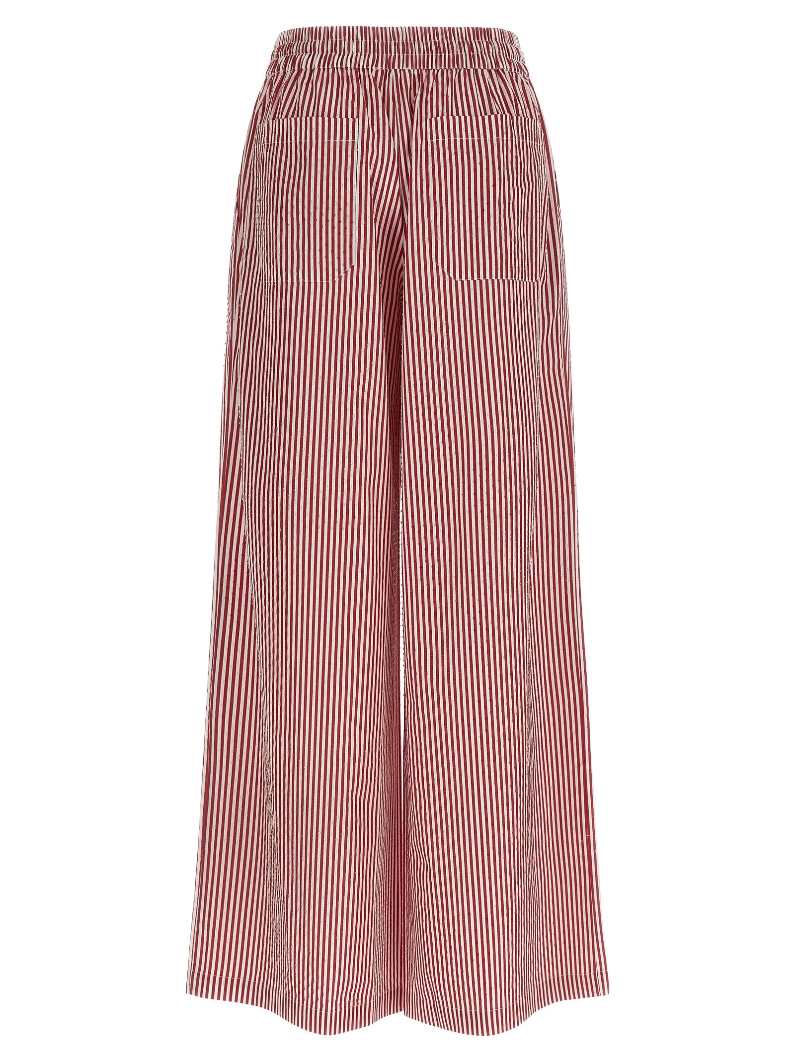 Multicolor Cotton Casual Pants