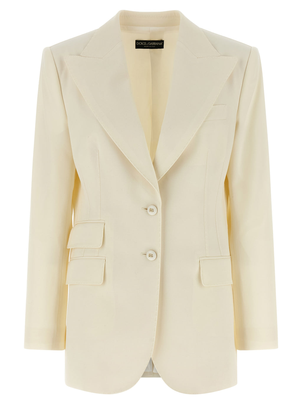 White Virgin Wool Blazer