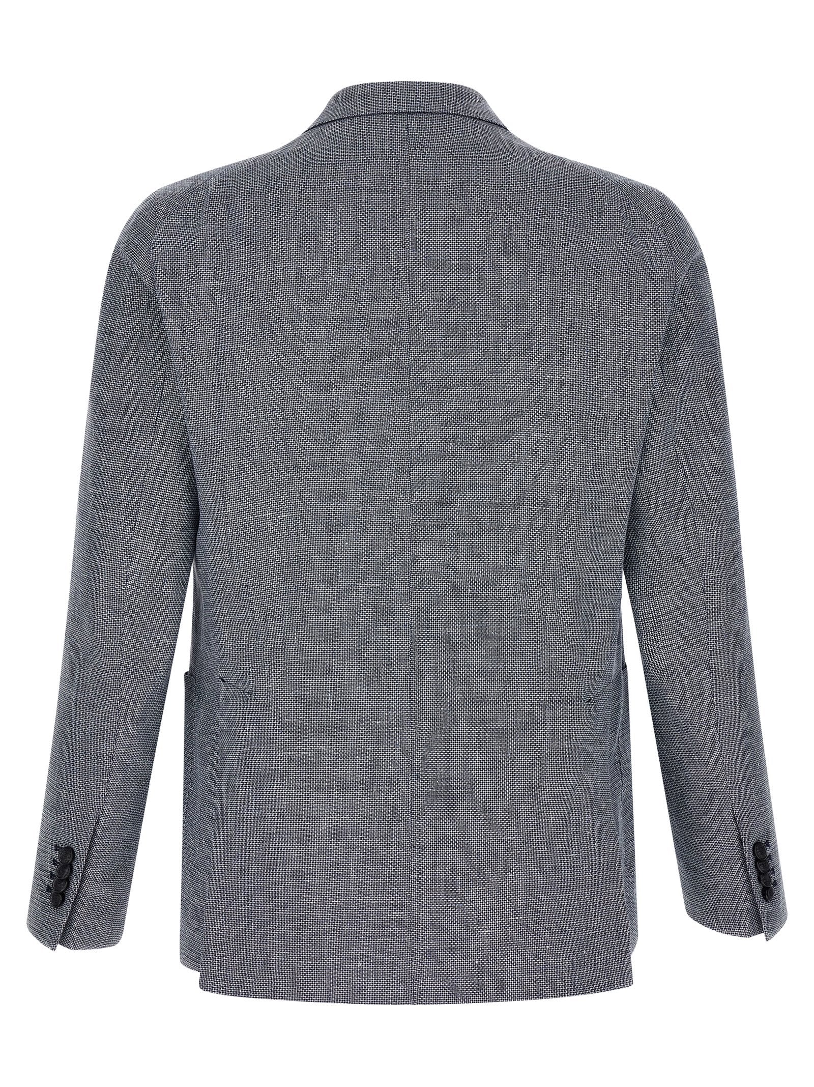 Blue Linen Blazer