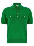 Bicolor Wool Polo Shirt