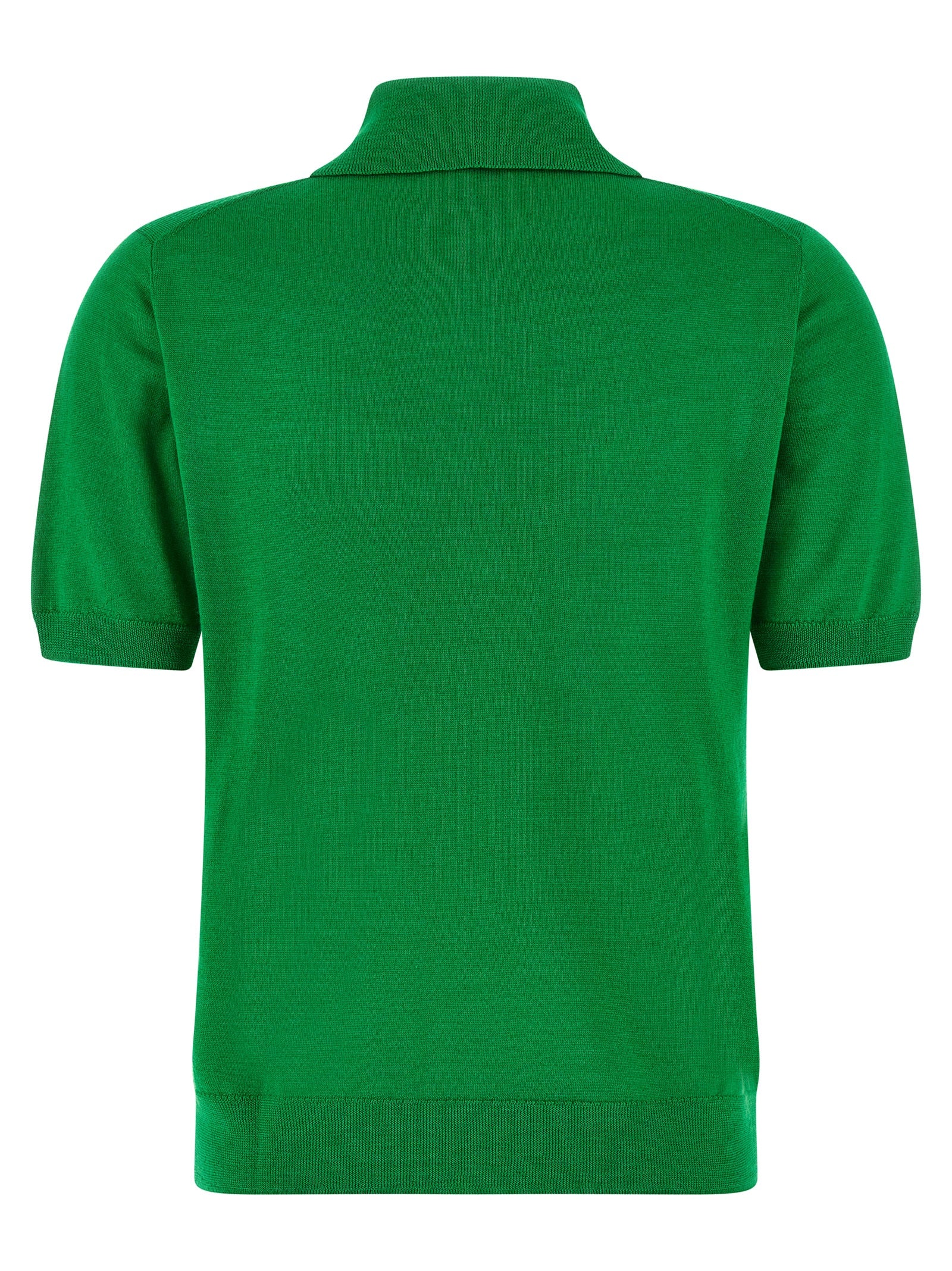 Bicolor Wool Polo Shirt