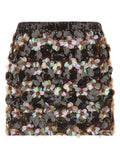 Brown Polyamide Long Skirt