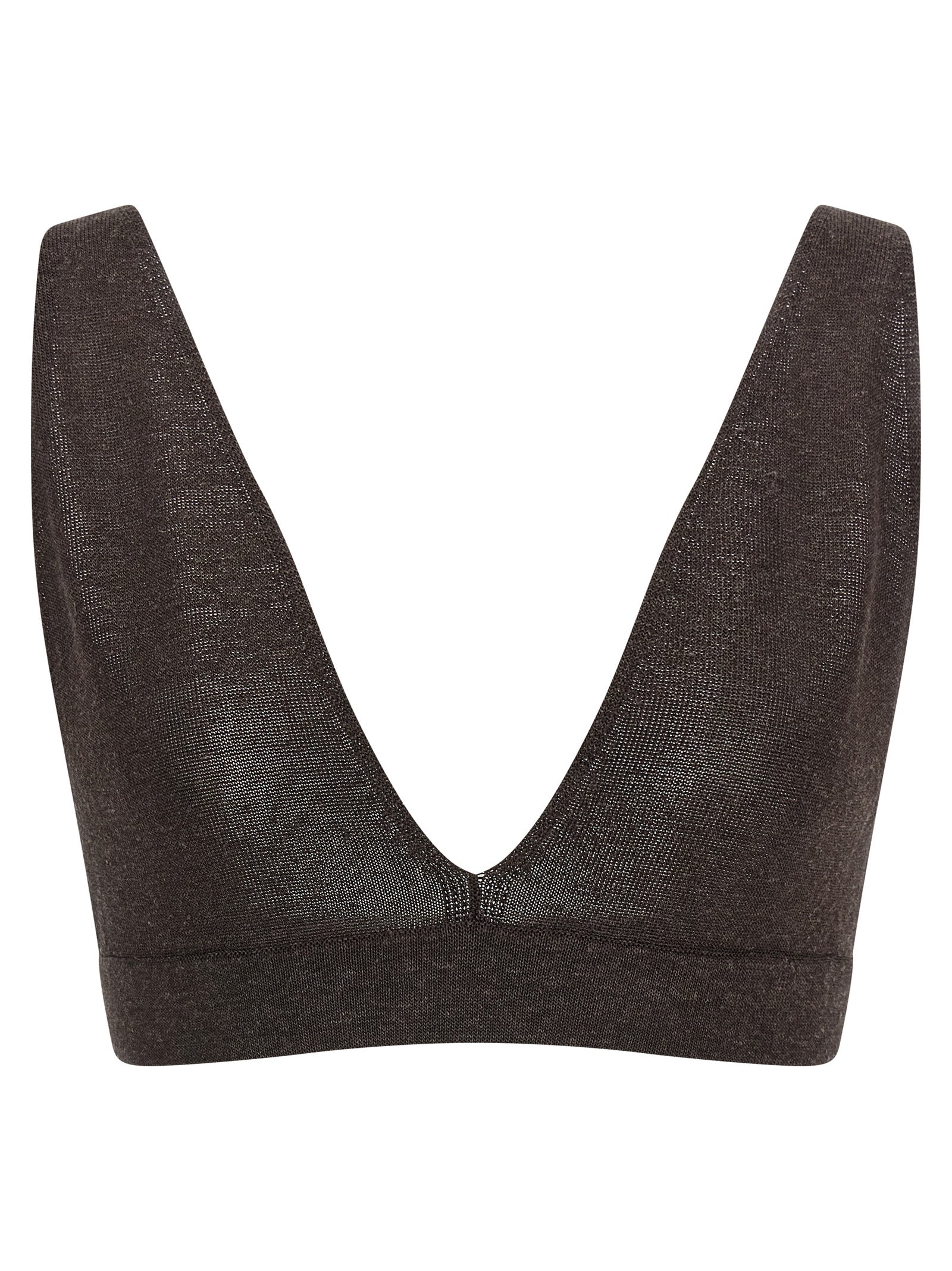 Brown Viscose Bra