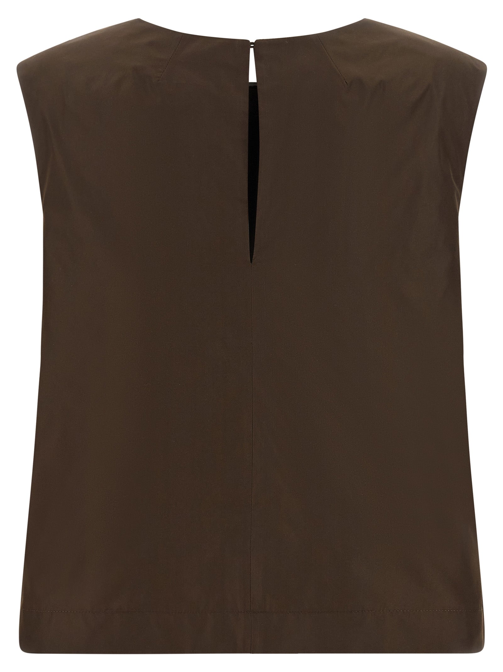 Brown Polyester Shirt