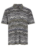 Bicolor Cotton Polo Shirt