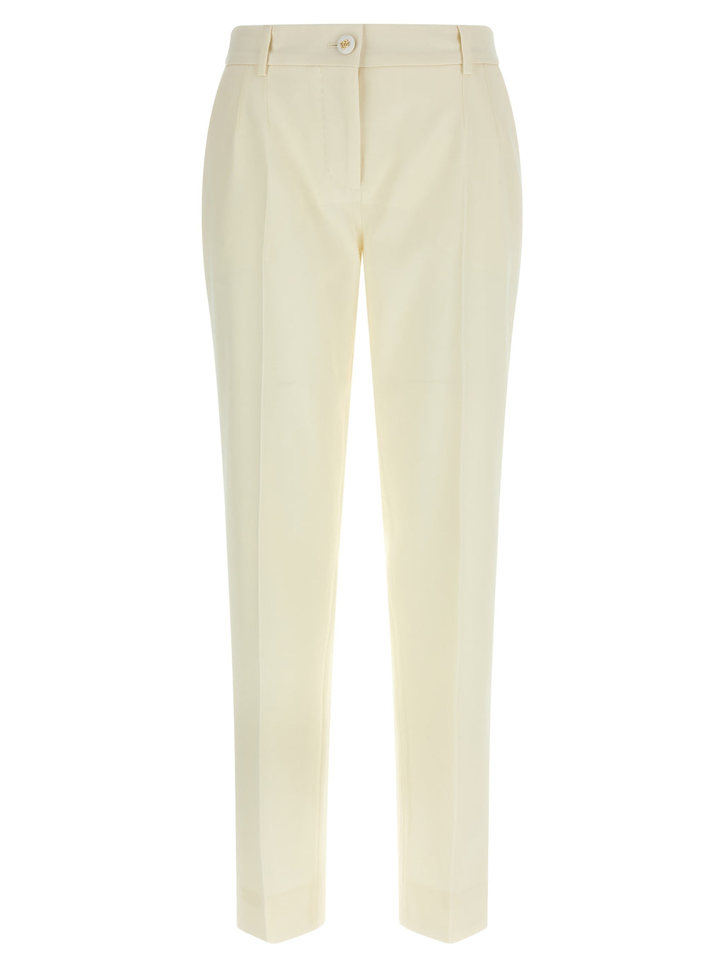 White Virgin Wool Dress Pants