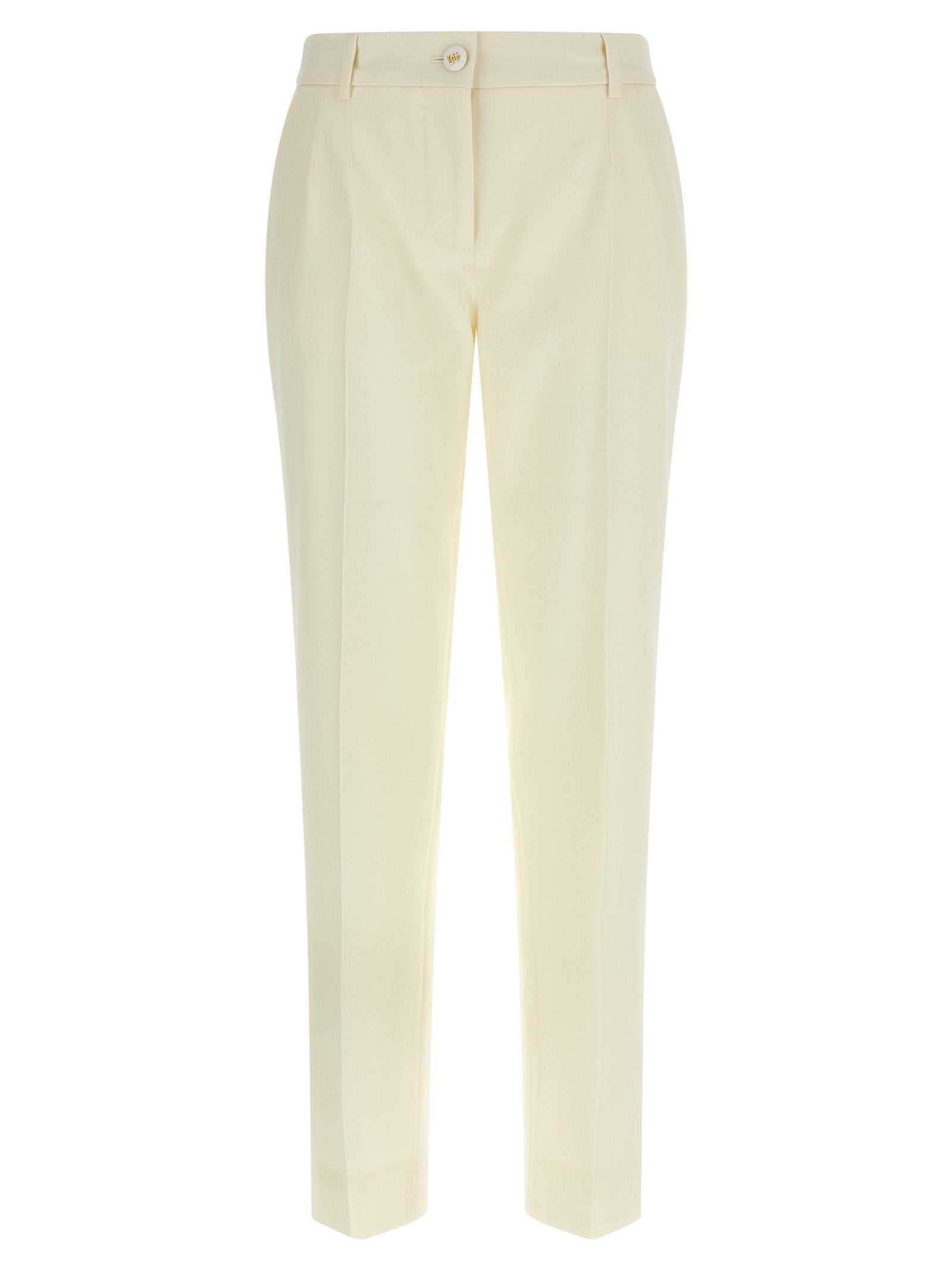 White Virgin Wool Dress Pants