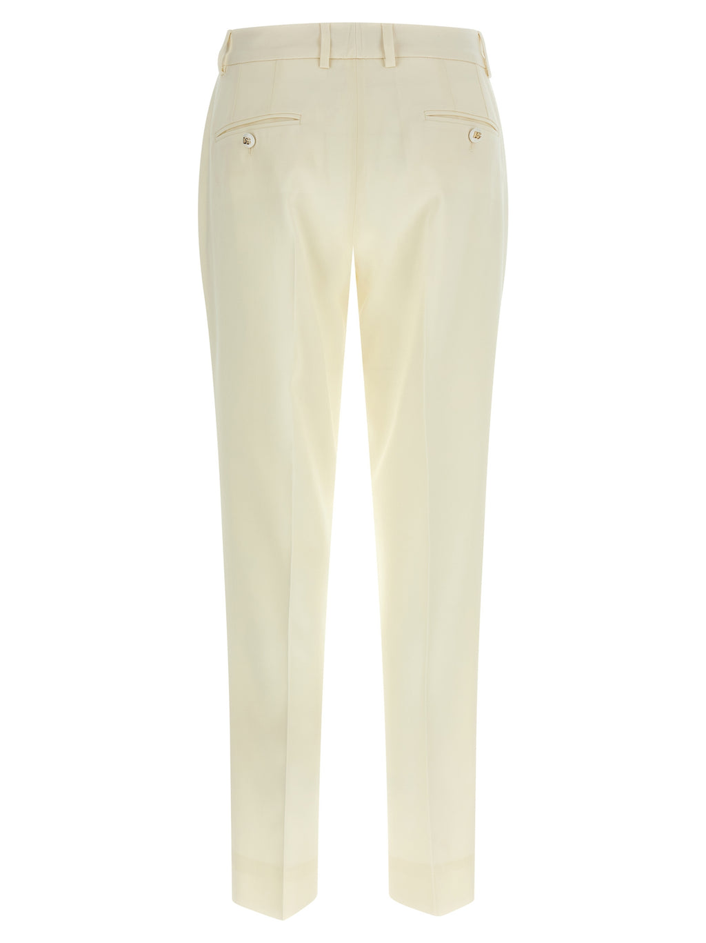 White Virgin Wool Dress Pants