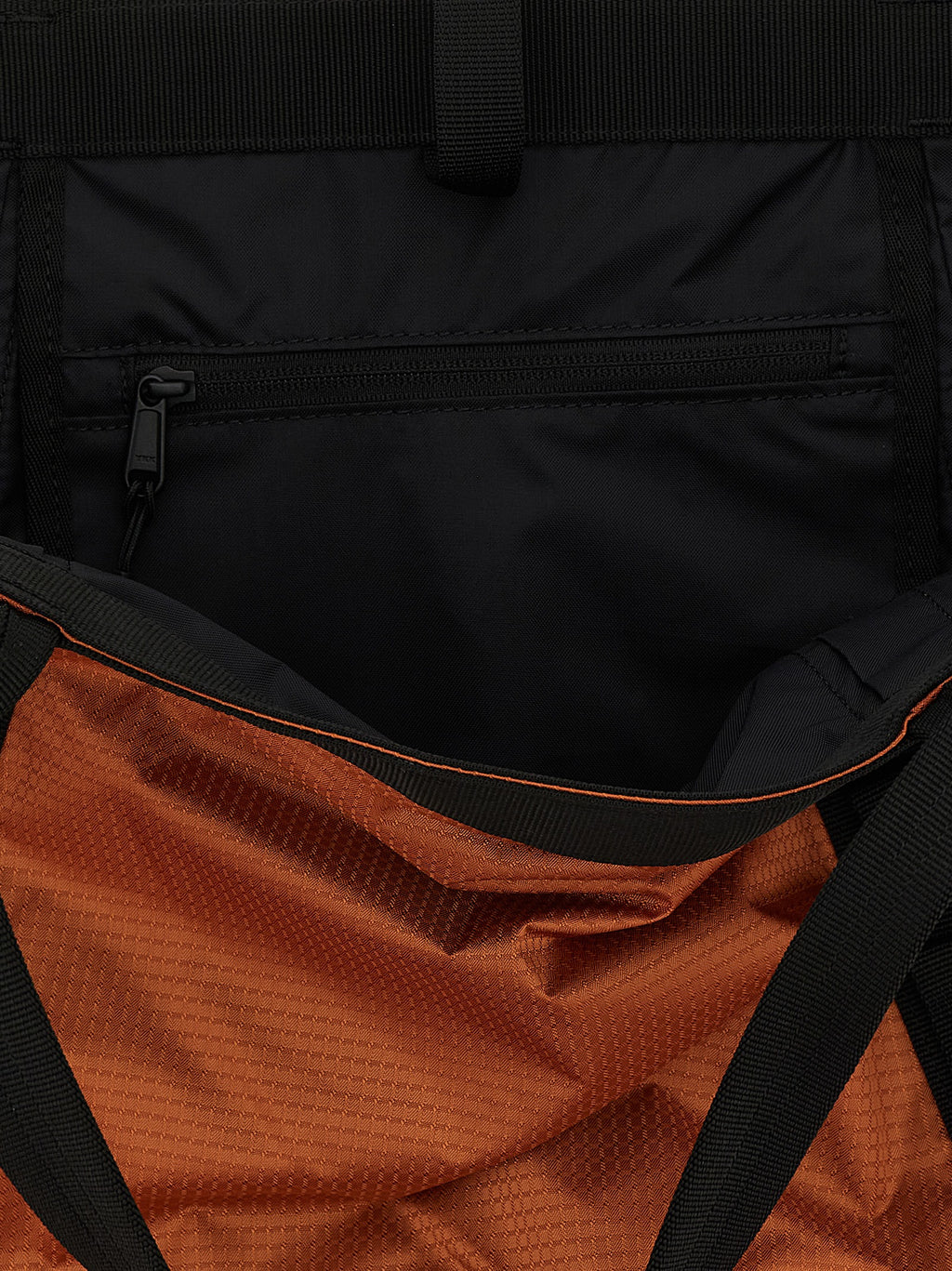 Orange Nylon Tote Bag