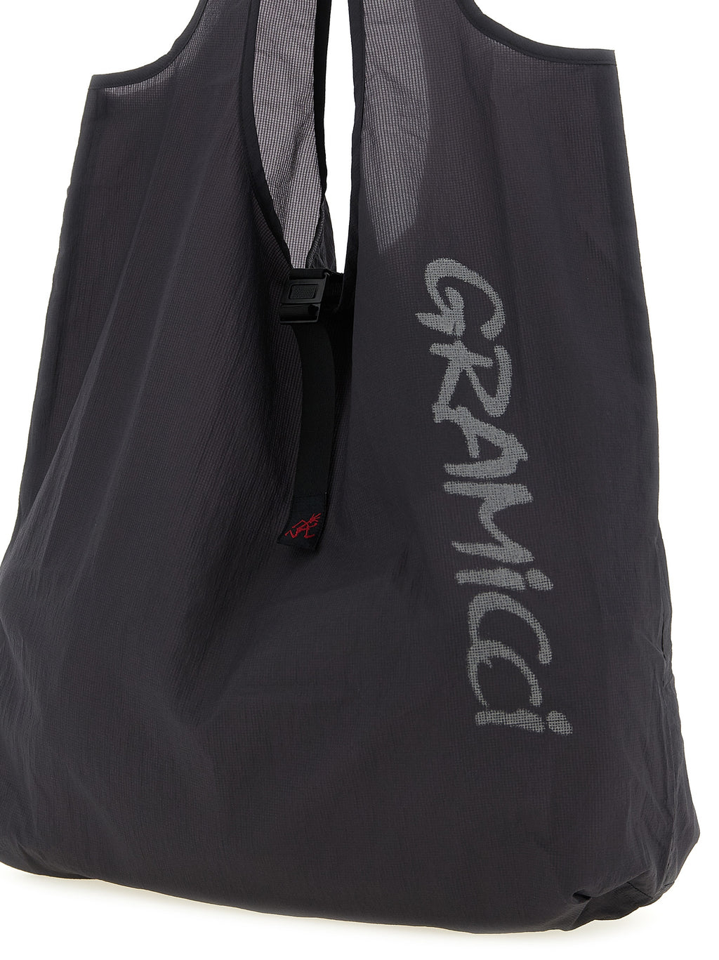 Gray Nylon Tote Bag