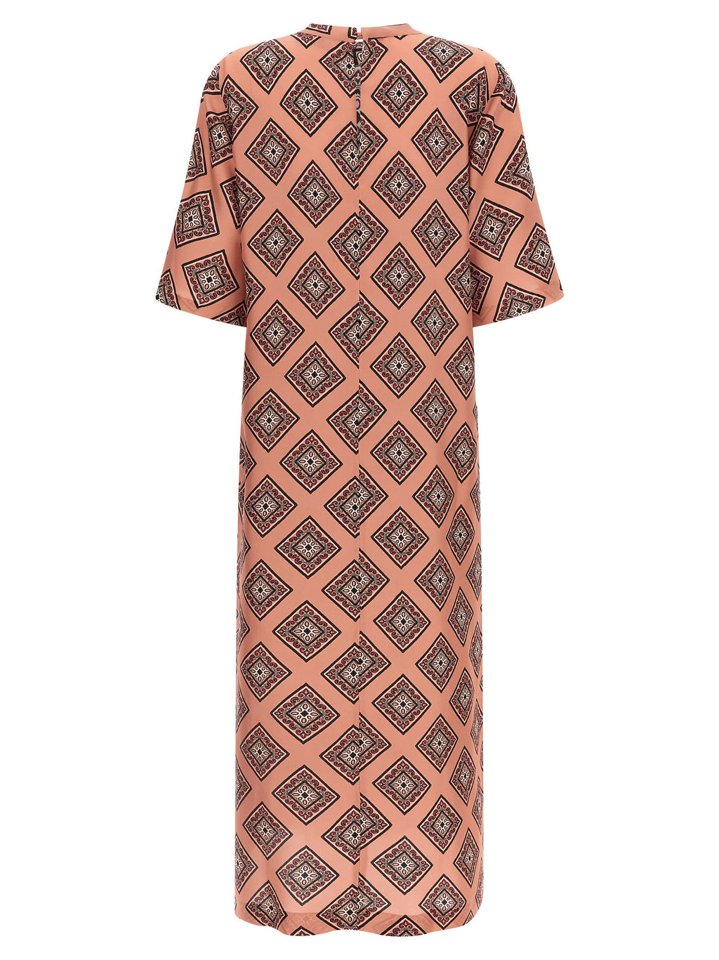 Multicolor Silk Long Dress