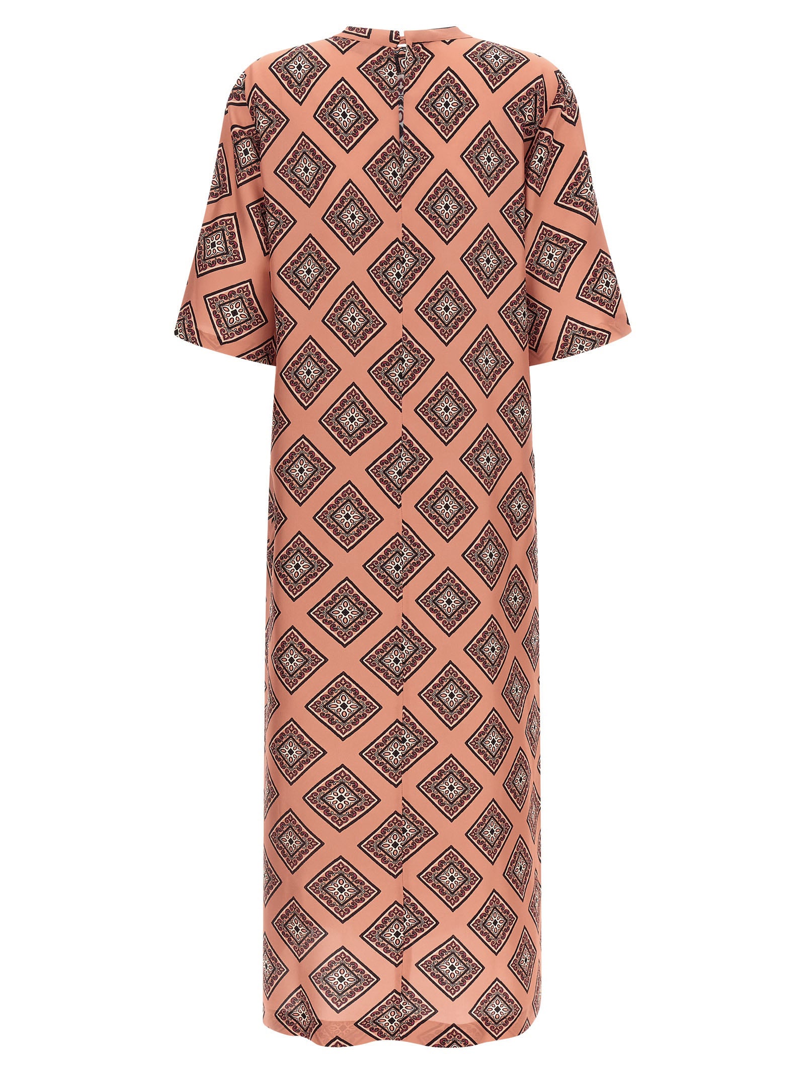 Multicolor Silk Long Dress