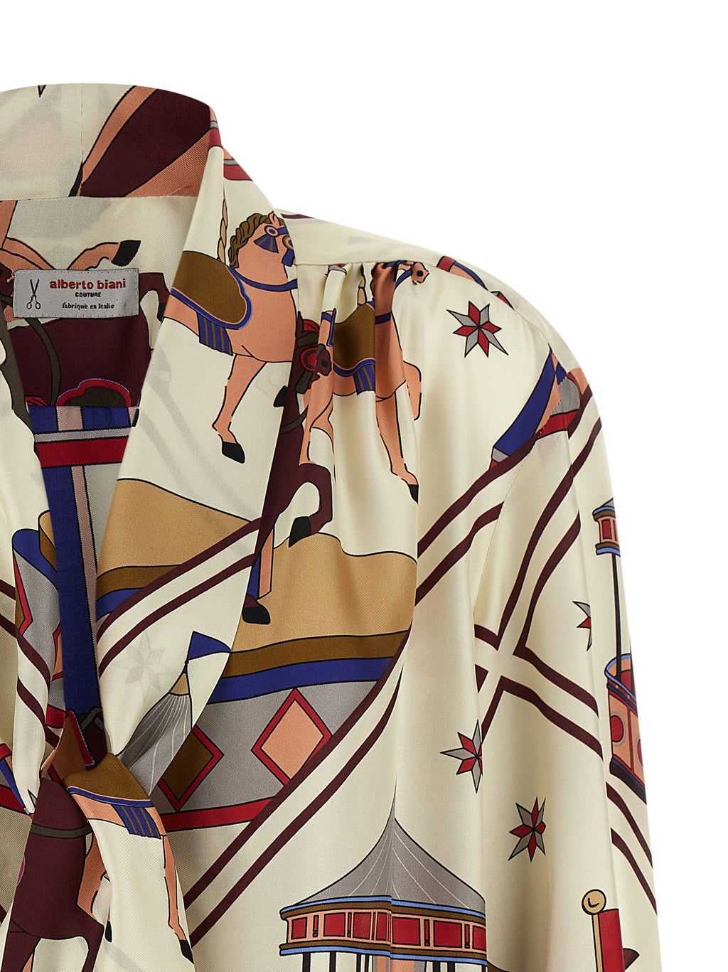 Multicolor Silk Blouse