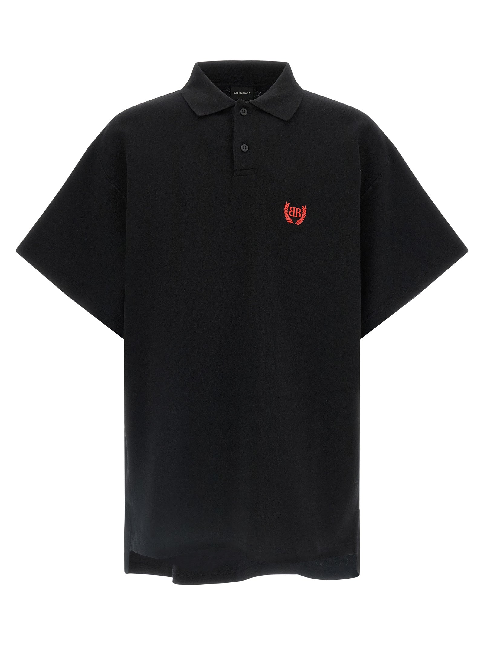 Black Cotton Polo Shirt
