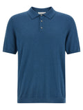 Blue Cotton Polo Shirt