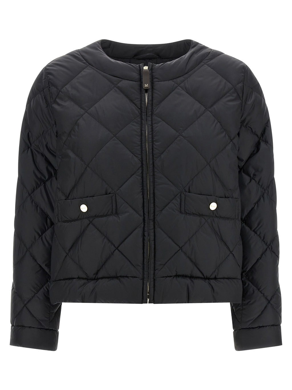 Black Polyamide Full-Length Jacket