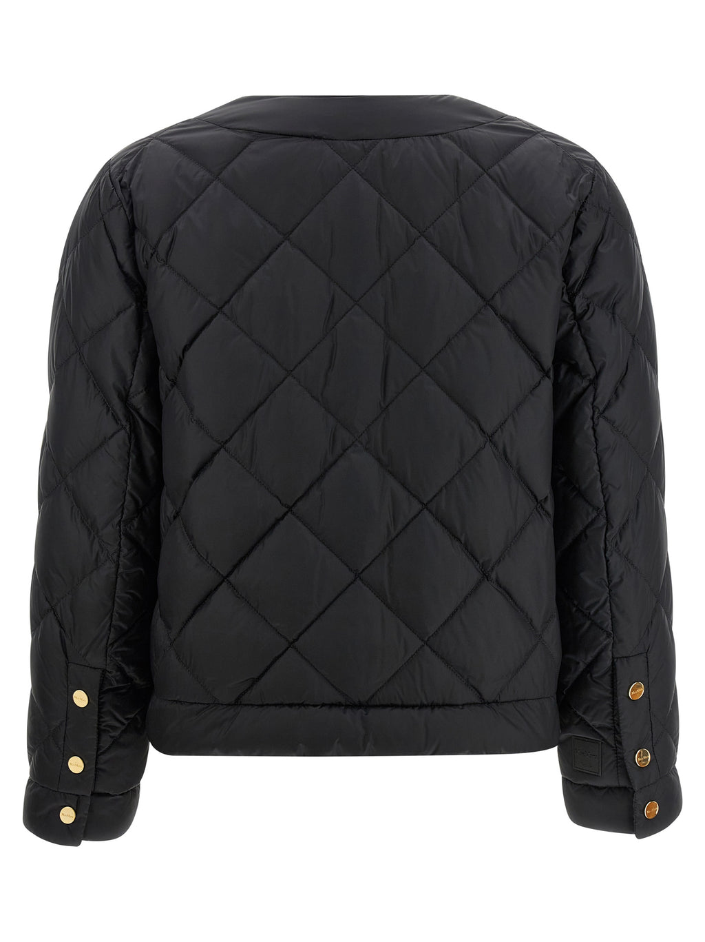 Black Polyamide Full-Length Jacket