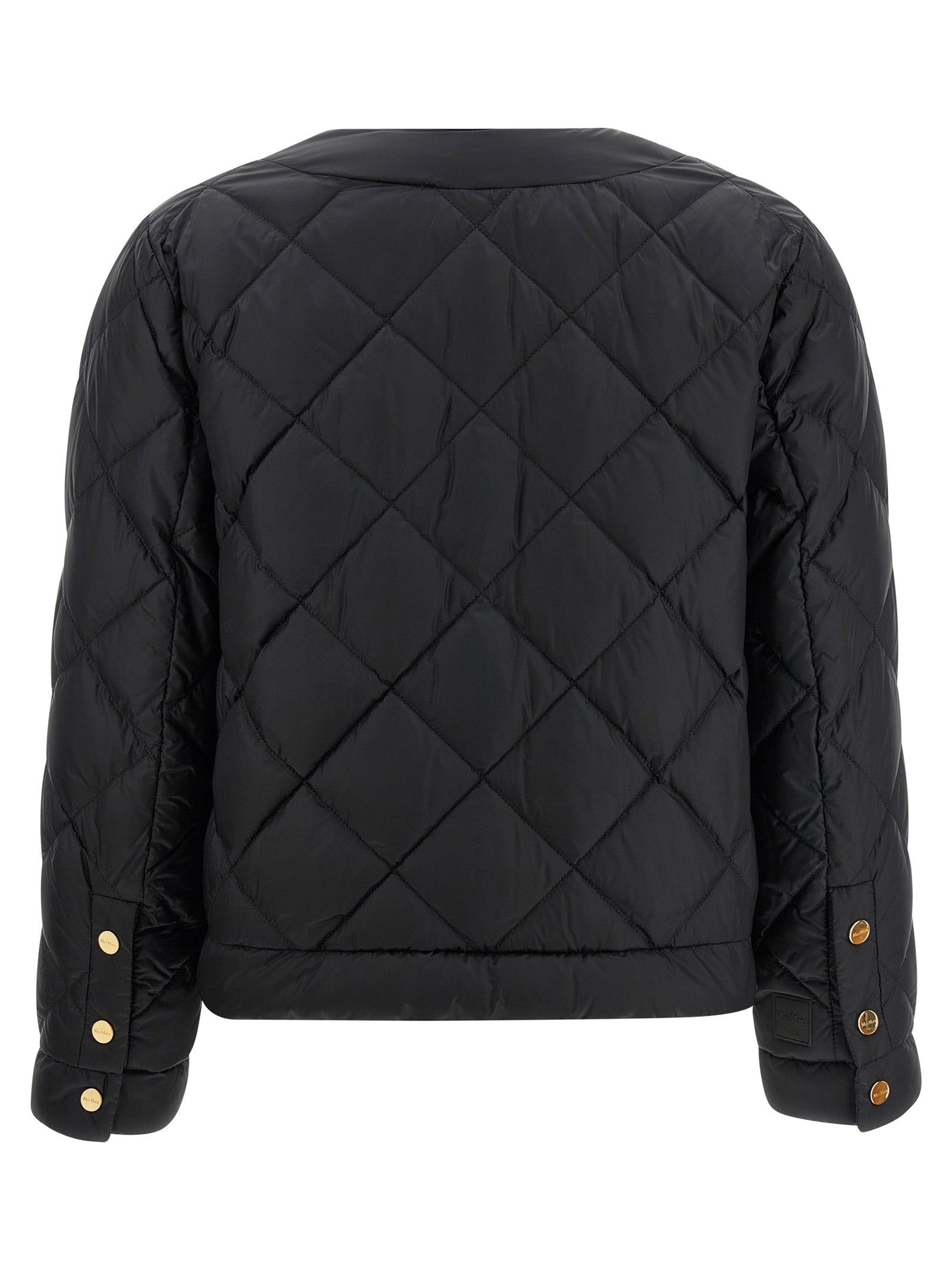 Black Polyamide Full-Length Jacket
