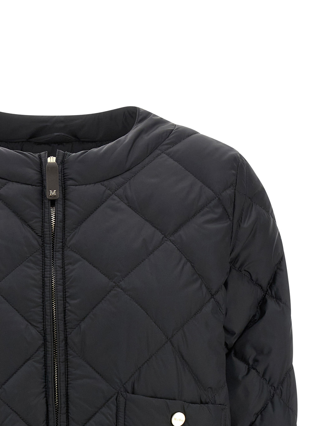 Black Polyamide Full-Length Jacket