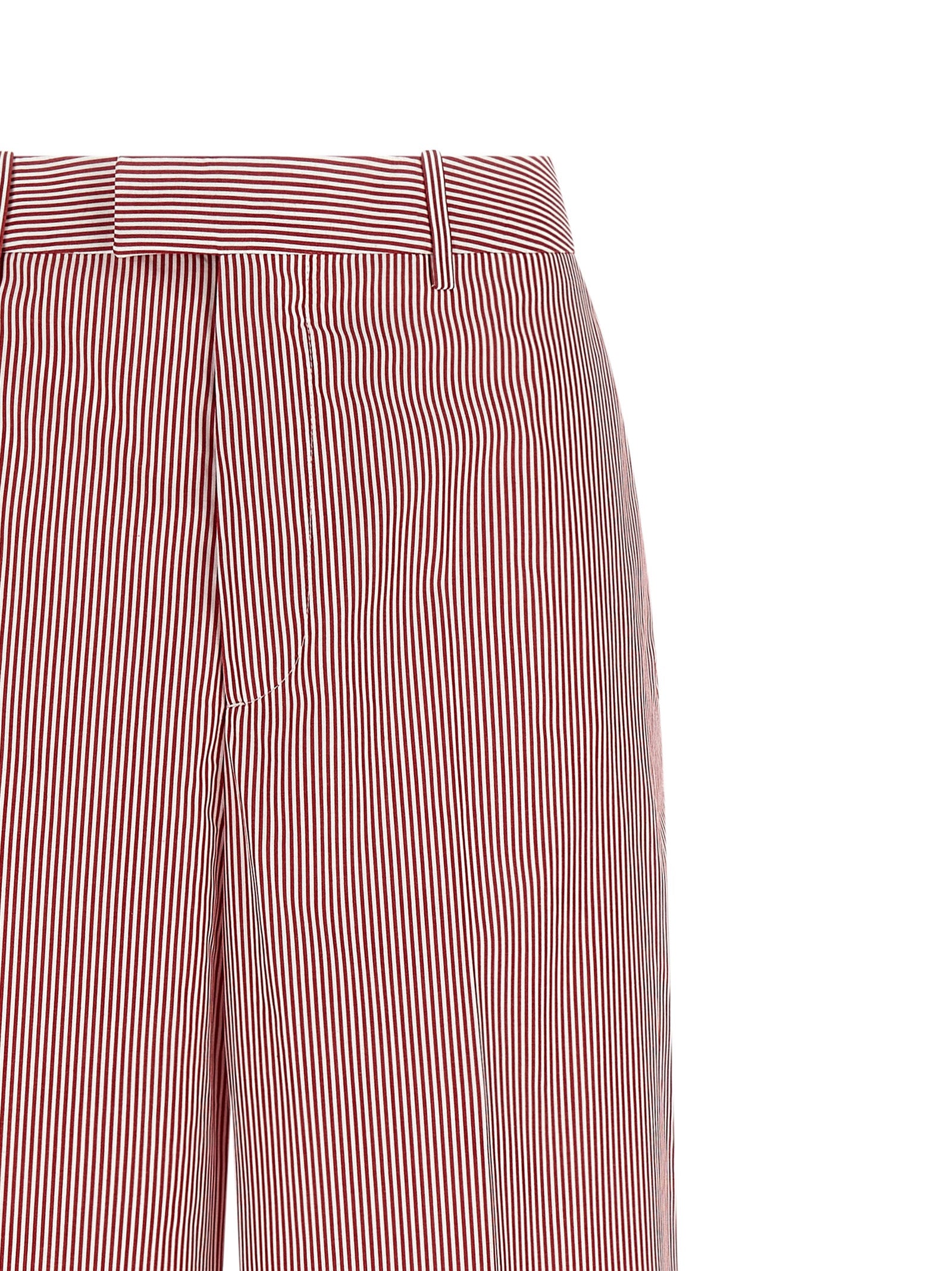 Multicolor Cotton Casual Pants