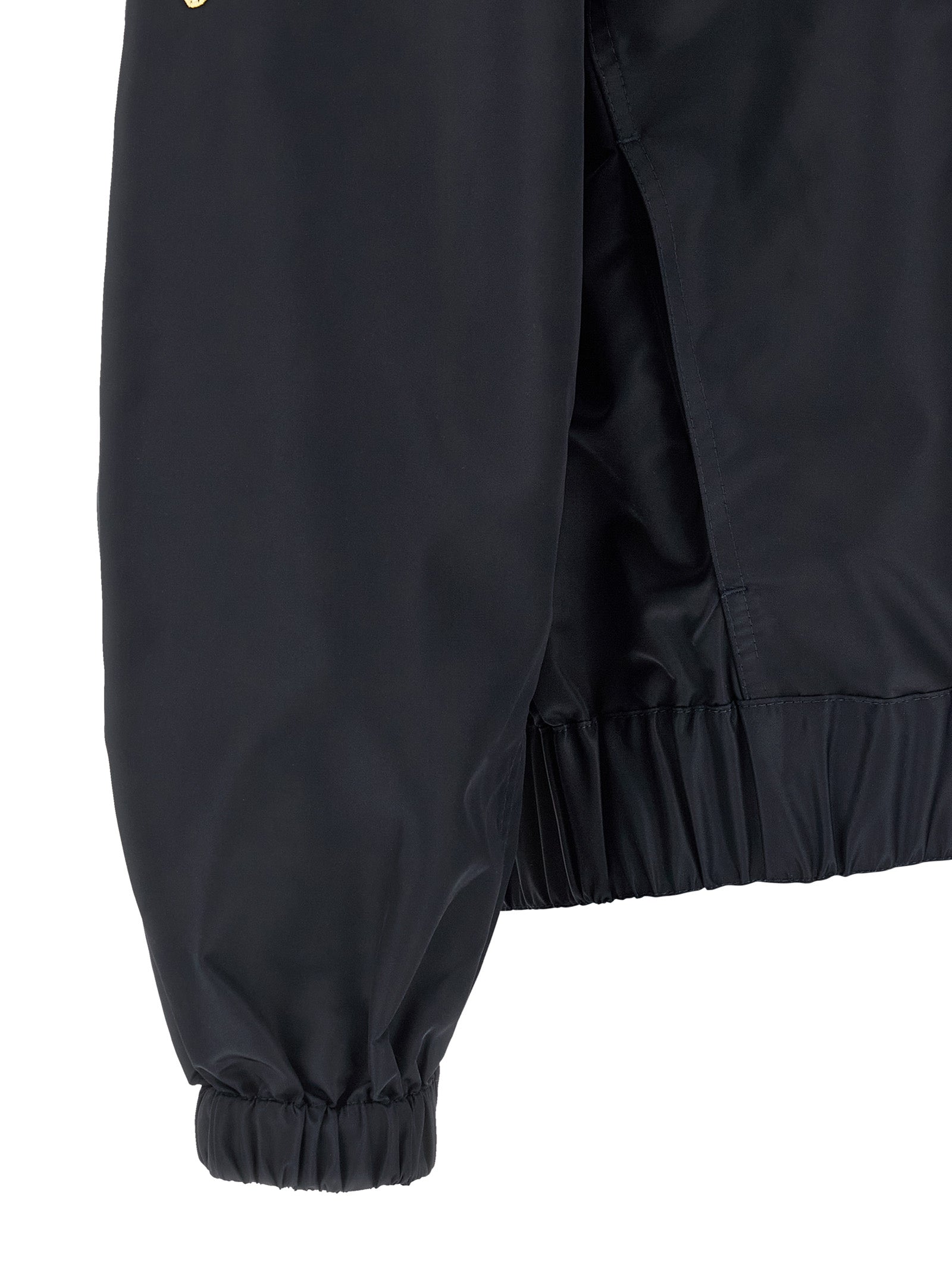 Blue Nylon Bomber