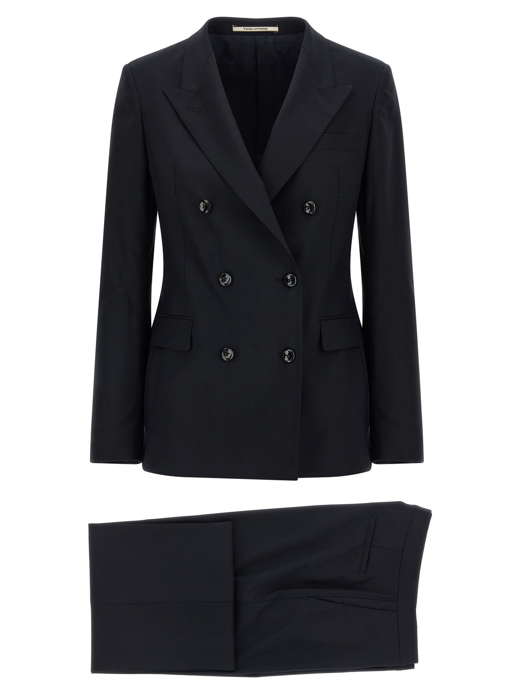 Blue Virgin Wool Two-Piece Suit