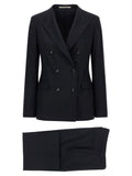 Blue Virgin Wool Two-Piece Suit