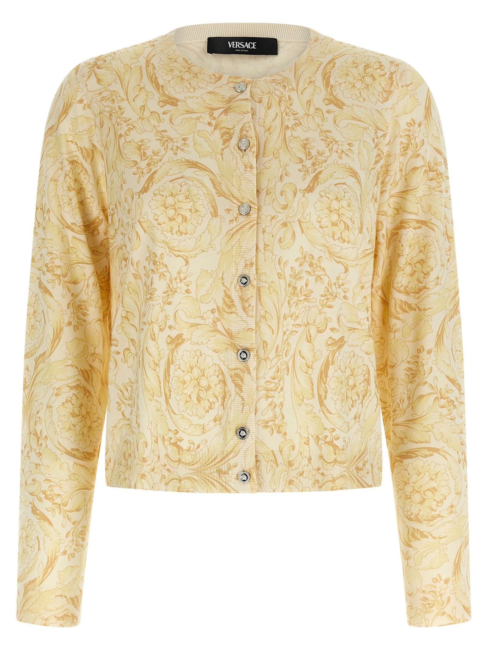 Bicolor Silk Cardigan