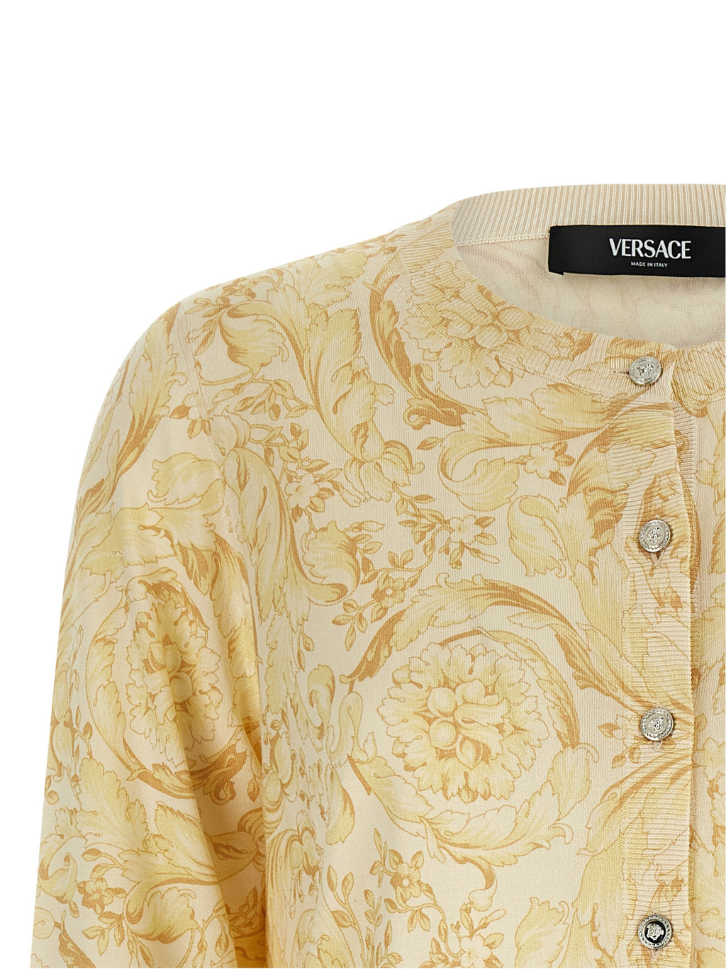 Bicolor Silk Cardigan