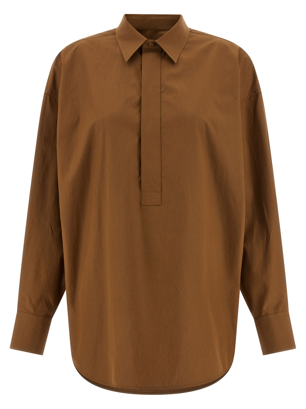 Brown Cotton Blouse