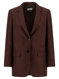 Brown Viscose Blazer