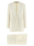 White Virgin Wool Two-Piece Suit