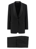Black Virgin Wool Two-Piece Suit