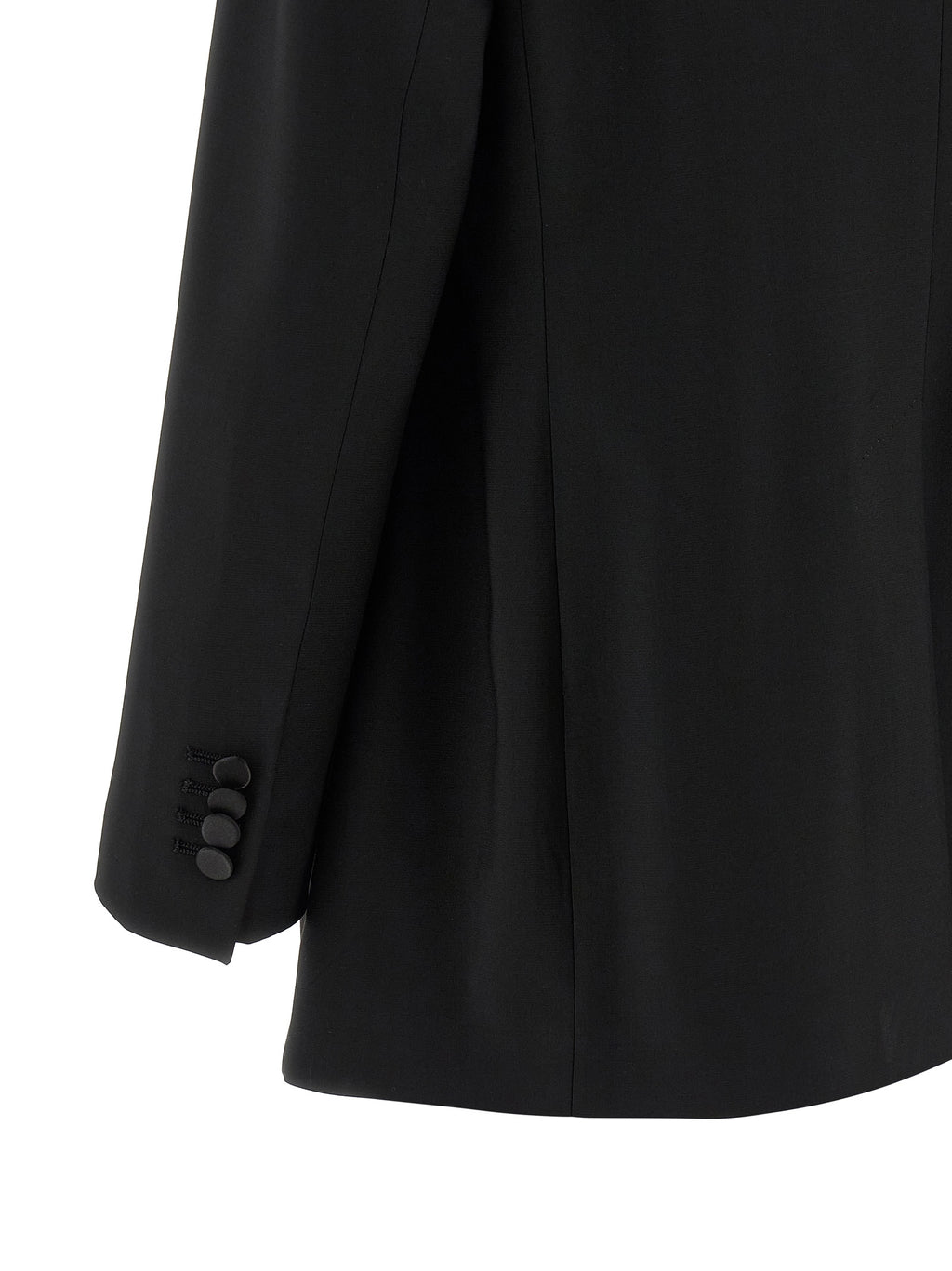 Black Virgin Wool Two-Piece Suit
