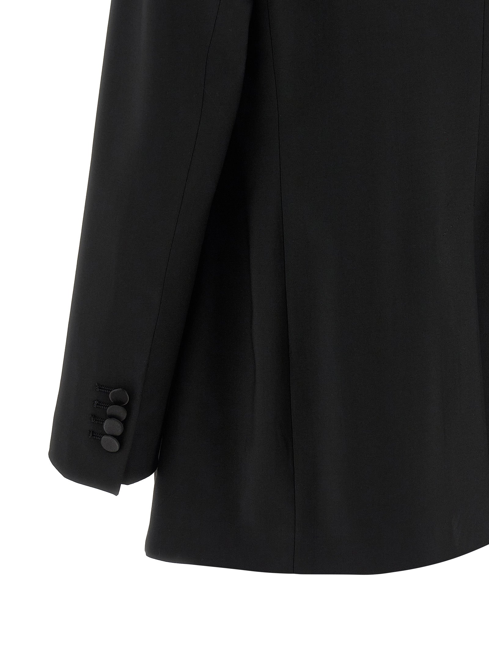 Black Virgin Wool Two-Piece Suit