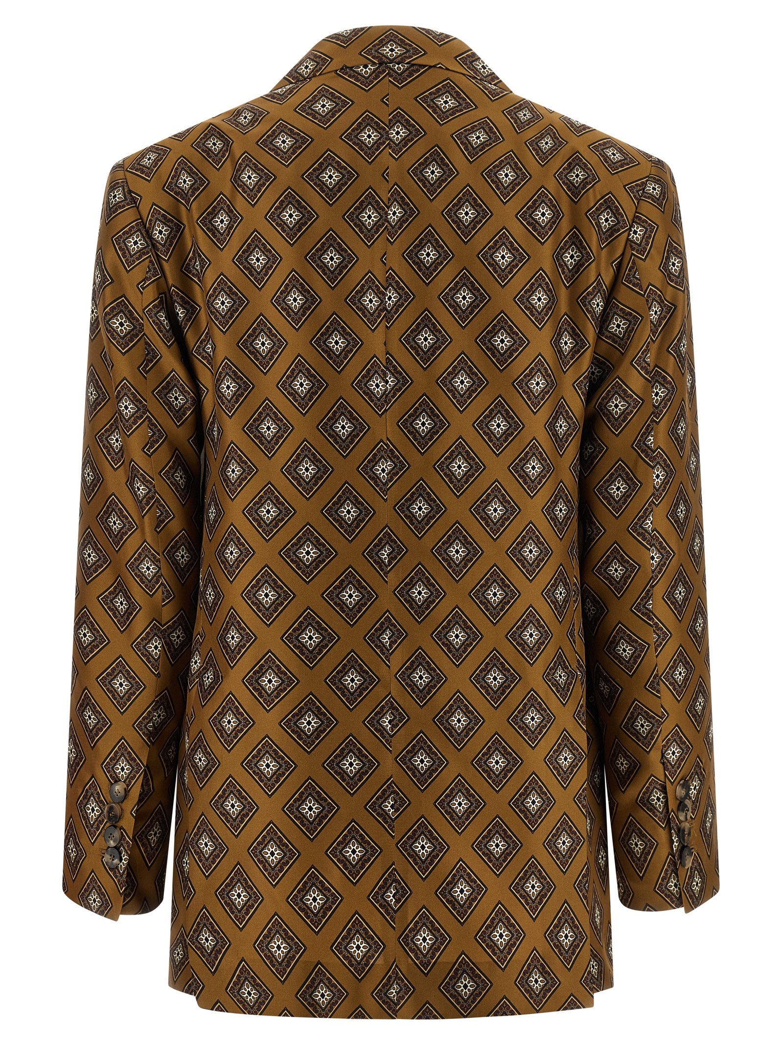Brown Silk Blazer