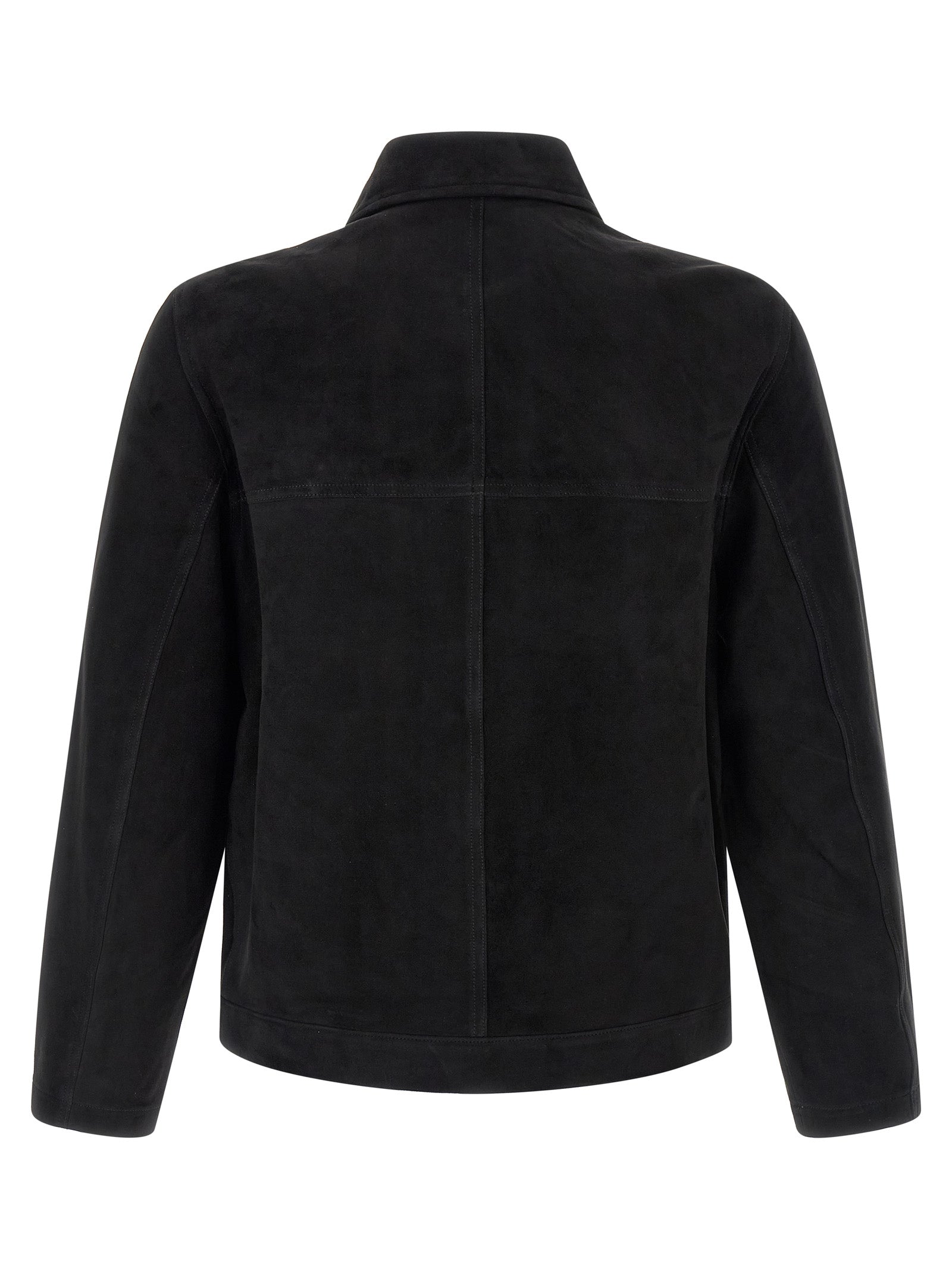 Black Suede Leather Leather Jacket