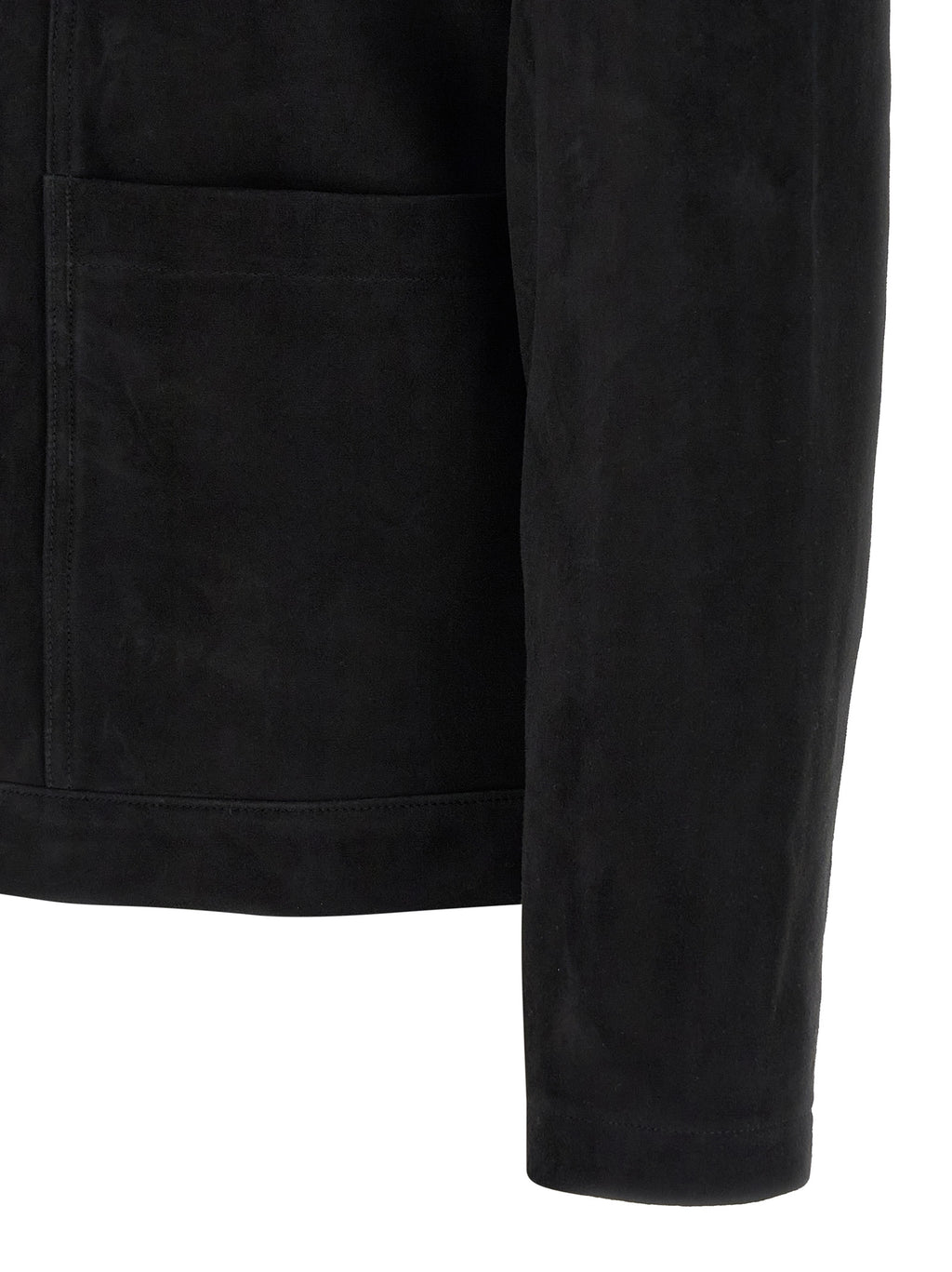 Black Suede Leather Leather Jacket